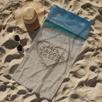 Personalized Mr And Mrs Beach Towel, Custom Honeymoon Towel,  Wifey & Hubby Newlywed Gift, Custom Honeymoon Gifts - Set Of Two Towels