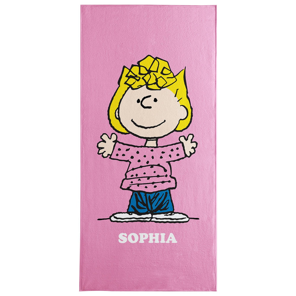 Personalized Peanuts® Beach Towel - Snoopytm Beach Towel - Custom Peanuts® Gang Towel - Choose From 2 Sizes - 8 Peanuts Characters Available