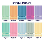 Personalized Groovy Striped Beach Towel: Custom Bachelorette Party Gift