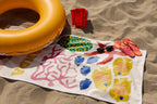 Marine Animal Personalized Beach Towel, Custom Name Towel For Baby/kids, Preppy Girls Pool Towel, Kids Xmas Gift, Beach Party Essentials
