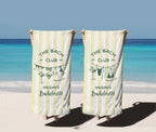 Personalized Bachelorette Beach Towel, Custom Bride Squad Pool Towel, Bridal Party Gift, Last Toast On The Coast Girls Trip