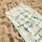 Personalized Bachelorette Beach Towel, Custom Bride Squad Pool Towel, Bridal Party Gift, Last Toast On The Coast Girls Trip