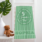 Personalized Friends Trip Beach Towel,custom Name & Year Beach Towel,striped Beach Towel, Girls Trip Gift,summer Beach Vacation Gift