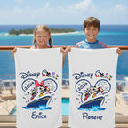 Personalized Disney Cruise 2026 Beach Towel: Custom Mickey Minnie Summer Vacation Gift