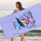 Personalized Disney Cruise 2026 Beach Towel: Custom Mickey Minnie Summer Vacation Gift