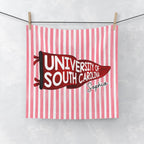 Personalized College Pennant Beach Towel, School Banner School Spirit Beach Towel, High School Graduation Gift, University Graduation Gift